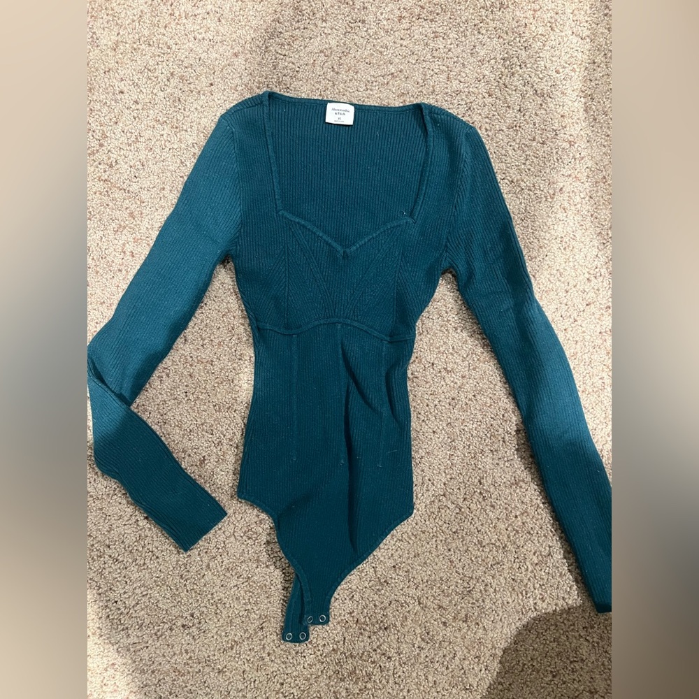 Abercrombie forest green body suit